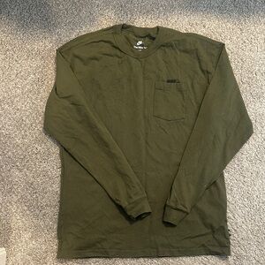 Nike Men's Forest Green Long Sleeve Tee
